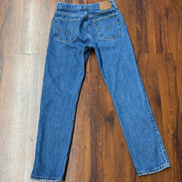 Levi’s 501® Premium Button Fly Jeans W27 L30 Distressed Straight Leg - Picture 2 of 7